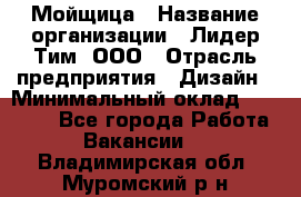 Мойщица › Название организации ­ Лидер Тим, ООО › Отрасль предприятия ­ Дизайн › Минимальный оклад ­ 16 500 - Все города Работа » Вакансии   . Владимирская обл.,Муромский р-н